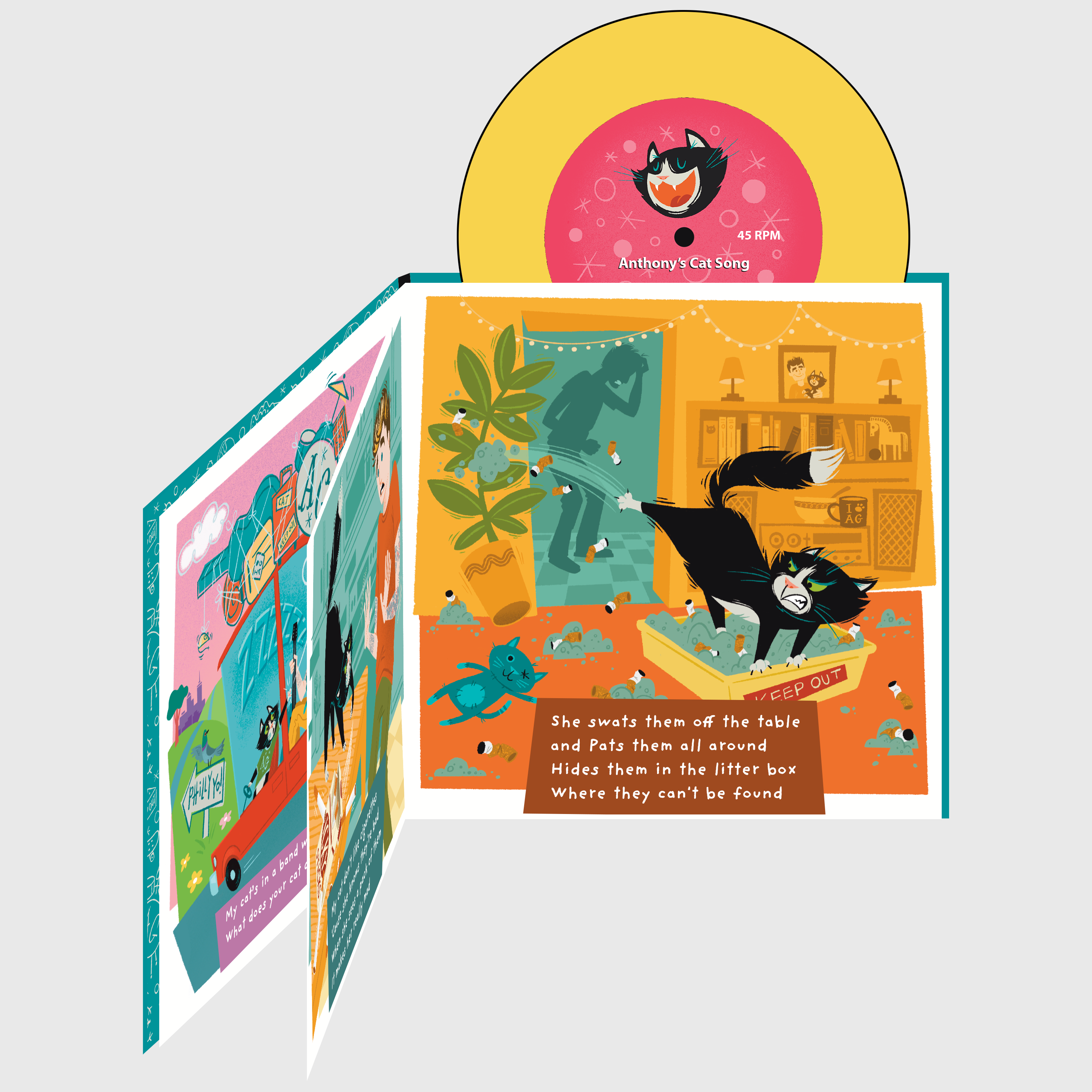 *PRE ORDER* Anthony Green - My Cat's In A Band With Me Storybook with 7"